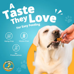Ingrédients naturels sans chanvre Heavenly Hounds, choix sûr pour snack simple