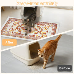 Hedgeink Tapis Litière nettoyage-facile, collecte les grains