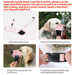 HEELE masque-chien respirant-maillage assure une ventilation agréable
