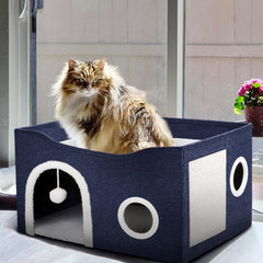 Heeyoo chat-ball-peluche: stimulation ludique dans la cabane.