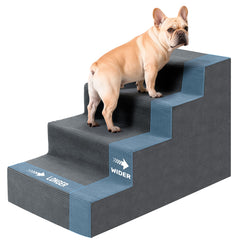 Heeyoo escaliers-chien-lit-4-etages-18-pouces: aide les chiens à monter sur le lit.