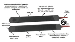 Râpe Heller Black Master acier trempé noir pour durabilité accrue.
