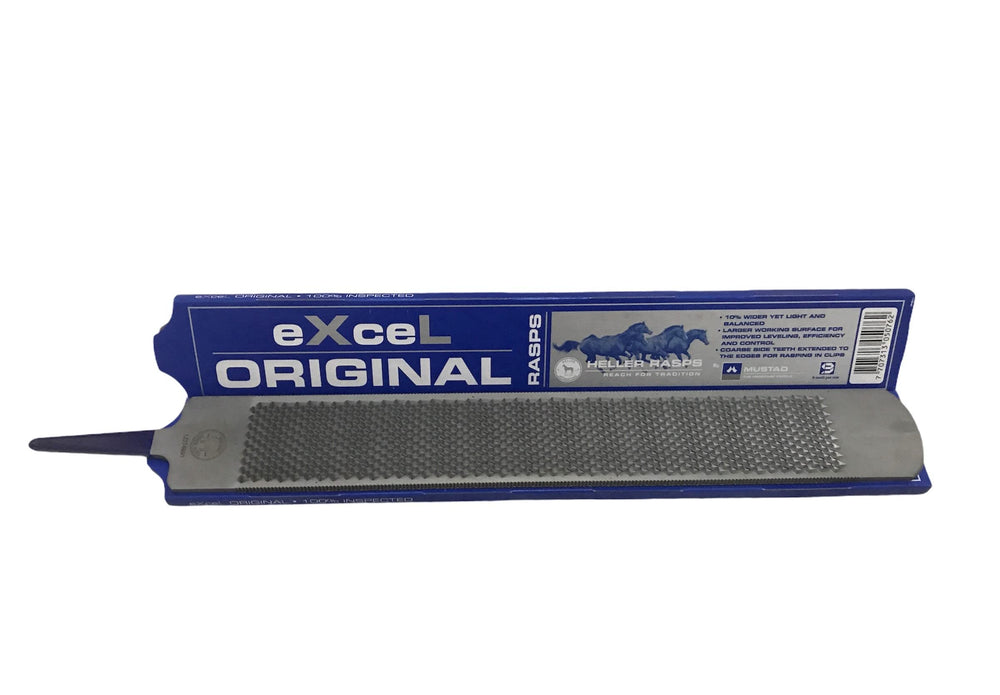 Heller Excel râpe-sabot avec dents denses, facilitant l’élimination contrôlée.