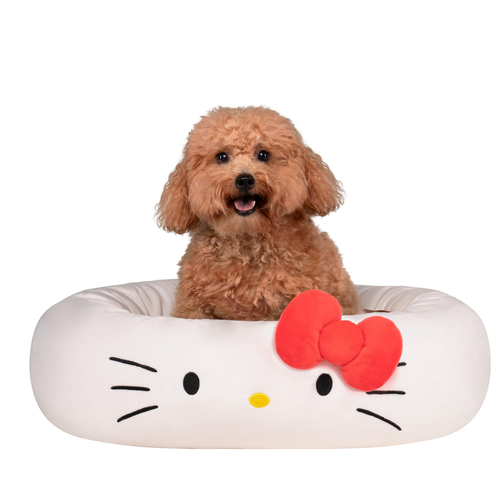 Lit pour chat Hello Kitty rembourré offrant un repos douillet