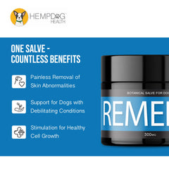 Hemp Dog Health Remède: extrait d’eucalyptus et menthe poivrée pour apaiser la peau
