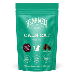 Hemp Well Calm Cat Soft Chews emballage – présentation claire et pratique pour votre chat.