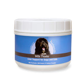 Herbsmith chardon-marie poudre-bouteille, soutien potentiel du foie pour chiens et chats.