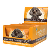 Herbsmith Scooter’s Butt Bars, barre fibre, glandes anales et digestion potentielles.