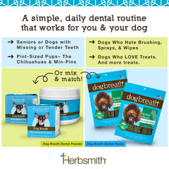Herbsmith Dog Breath — texture-poudre-dentale: fine et facile à doser.