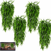 HERCOCCI – Plantes reptile, pack de 4 pièces, décor naturel et installation rapide.