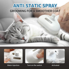 HeroKitty brosse chien steam réservoir lumineux pour vérifier le niveau d'eau