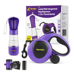 Laisse Hertzko rétractable en vue générale pour promenades maîtrisées.