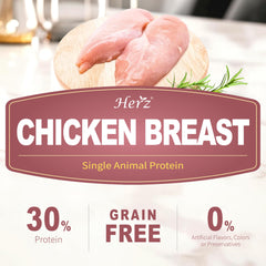 Herz Nourriture Chien Air-Dried Myrtilles Patates Douces, super-aliments naturels.