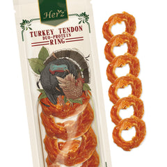 Herz Tendons dinde et poulet, emballage Ring S, récompense pratique pour petits chiens.