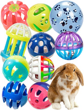 HEUHAI ensemble de 10 jouets interieur pour lapin, stimule l'exercice quotidien