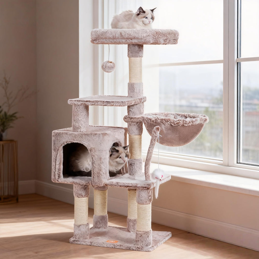 Heybly Arbre chat, base stable pour sessions de jeu en sécurité.