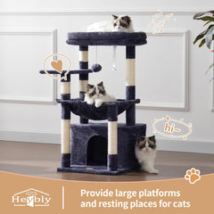 Heybly Arbre Chat - Panier Luxe Confort, parfait pour se blottir.