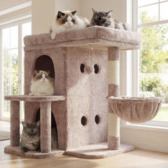 Heybly Arbre à Chat : perchoir supérieur spacieux pour grands chats