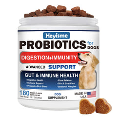 HEYISME Probiotiques pour chiens – emballage-boite pratique pour administration facilitée.