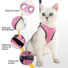 HEYWEAN Harnais chat 360° enveloppant ajustement sûr