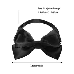 Hftjtsa ensemble accessoires chien noir, ensemble coordonné chic et pratique.