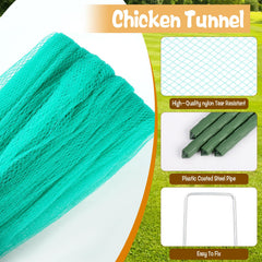 HFYZZ tunnel pour poules matériaux durables et cadre robuste