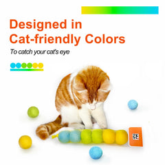 Hi Purr – balle jaune en laine, couleur vive pour attirer l'attention des chats.