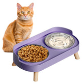 Bol surélevé HIAIEVIY pour chats, ensemble pratique et confortable.