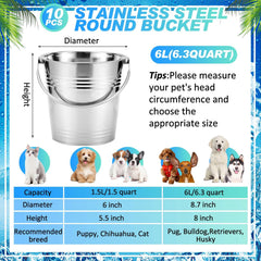 Seau Hicarer de 6,3 qt, capacité idéale pour petites bêtes et usage polyvalent.