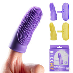 Brosse dentaire pour chien HICC PET, vue avant, nettoyage ciblé dents et langue.