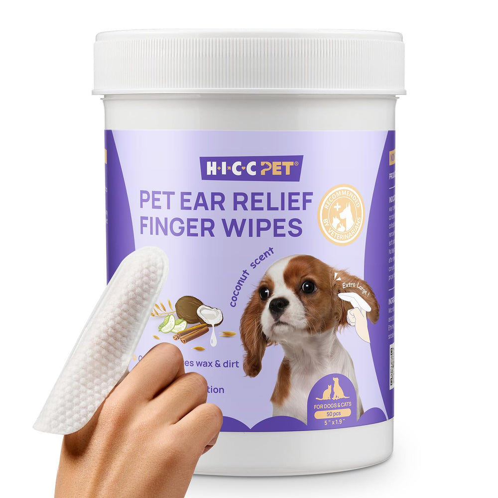 Lingettes HICC PET pour oreilles, éliminent cire et odeur, nettoyage facile.