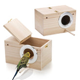 Boîte-nid Hiceeden extérieure en bois naturel, observation facile.