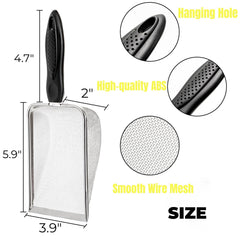 Hiceeden pelle mailles acier inox durable pour filtration sable et débris