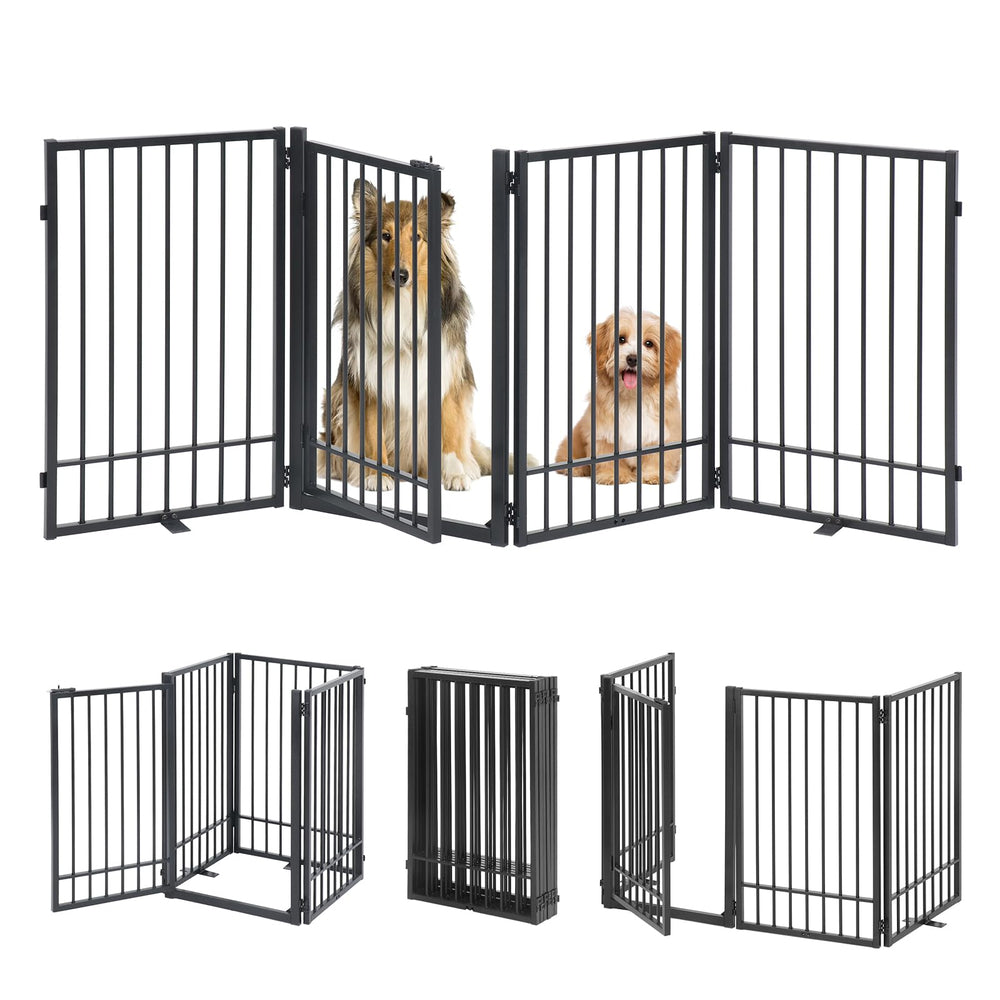HIDOG barriere-chien-autonome-81-pouces, confinement rapide sans fixation nécessaire.