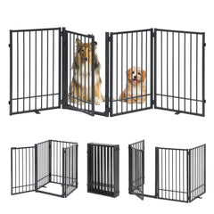 HIDOG barriere-chien-autonome-81-pouces, confinement rapide sans fixation nécessaire.