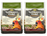Higgins Safflower Gold, lot de 2 sachets, pour conures et calopsittes, alimentation équilibrée.