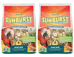 Higgins Sunburst Macaw, alimentation en sachet, variété équilibrée pour stimuler l'appétit et la satiété.