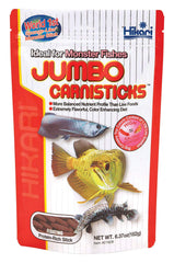 Emballage Hikari Carnisticks montrant une alimentation équilibrée pour carnivores.