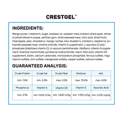 Texture douce CrestGel facilitant la prise par le gecko