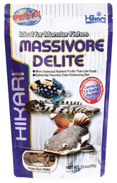 Hikari Massivore Delite - pellet extralarge, apprécié par les gros poissons carnivores.