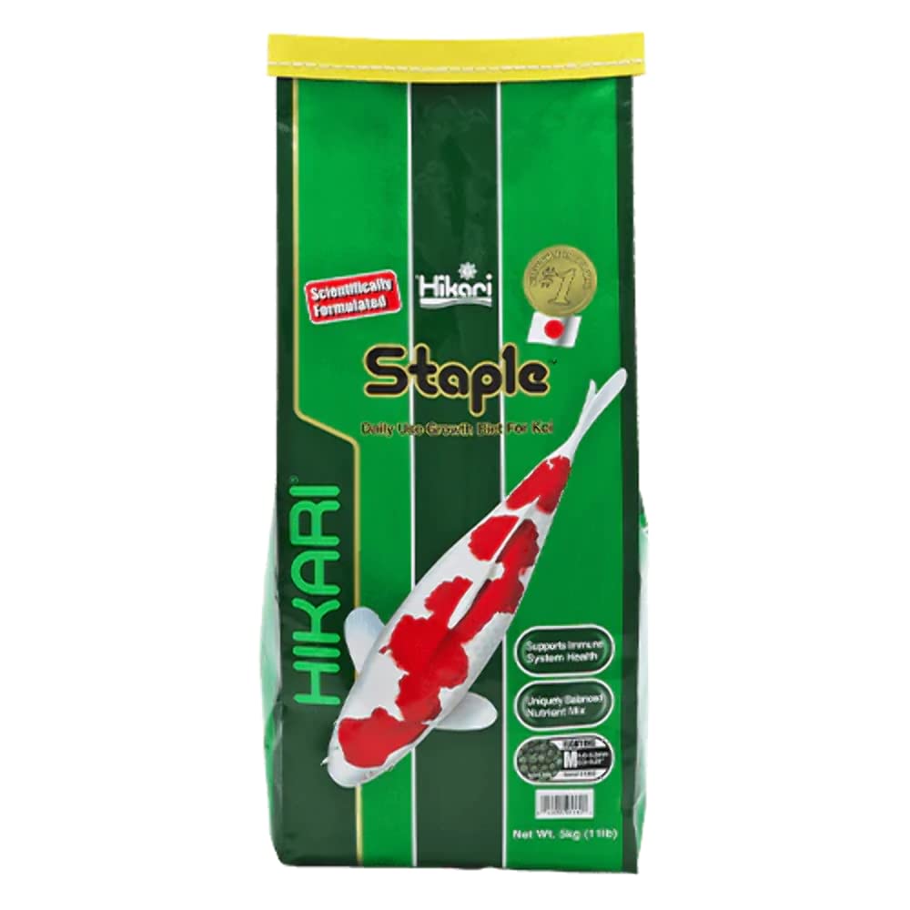 Hikari Staple 11lb, granulés koi, alimentation quotidienne pratique et équilibrée
