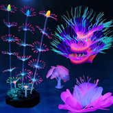 Corail lumineux HIKTQIW sur ventouse pour aquarium sûr et coloré.