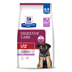 Hill's Prescription Diet i/d croquettes chiot poulet, soutien digestif potentiel et absorption facilitée.