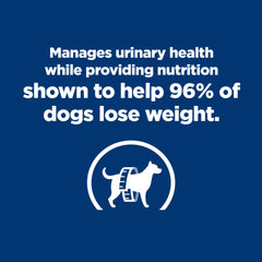 Emballage Hill's c/d Multicare + Metabolic pour chien, alimentation clinique urinaire.