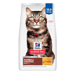 Hill's Science Diet Adulte 7+ : boules de poils maîtrisées grâce à des fibres naturelles.