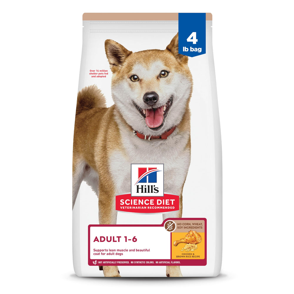 Hill's Science Diet croquettes au poulet sans maïs, soutien digestif potentiel.