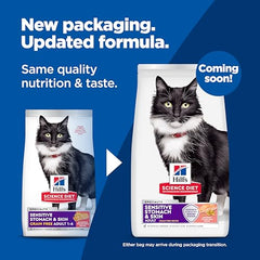 Hill's Science Diet croquettes saumon sans cereales pour chat.