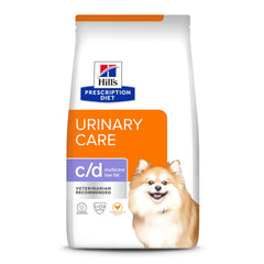 Sac Hills Prescription Diet c/d Multicare Low Fat au poulet pour chien, régime adapté.