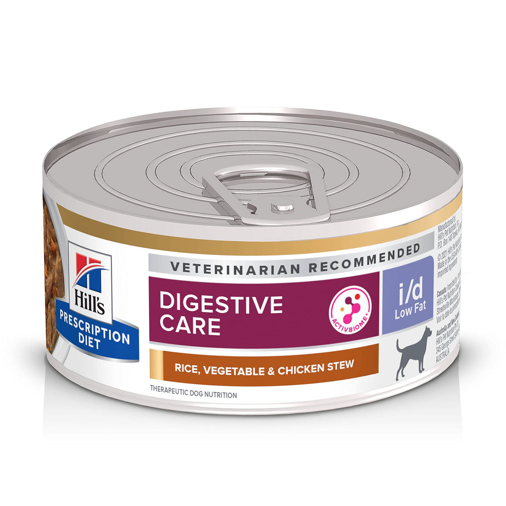 Nourriture humide Hill's i/d poulet et riz facilitant la digestion.