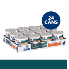 HILL'S PRESCRIPTION DIET w/d chat poulet, 24 boîtes, aide au maintien du poids